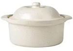Broste Copenhagen Vig Ofenfeste Geschirr mit Deckel beige 20,5cm