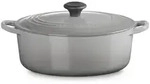 Le Creuset Ovaler Br&auml;ter Tradition aus Gusseisen mit Phenolknopf 29cm Perlgrau