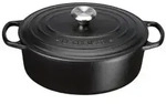 Le Creuset Br&auml;ter Signature oval 35cm schwarz