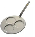de Buyer 3-er Blinis-Pfanne Mineral B Element 27
