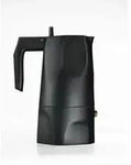 Alessi Ossidiana Espressokaffeekanne 3 Tassen schwarz
