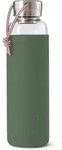 Black and Blum Glas-Wasserflasche Olive 600ml