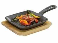 Küchenprofi Grill- Servierpfanne mit Holzbrett BBQ