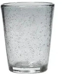 Broste Copenhagen Trinkglas Bubble Glas mit Luftblasen grau