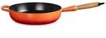Le Creuset Sautepfanne mit Holzgriff 28 cm ofenrot