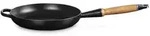 Le Creuset Bratpfanne mit Holzgriff 24 cm schwarz matt