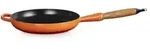 Le Creuset Bratpfanne mit Holzgriff 24 cm ofenrot