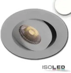 LED Einbauleuchte MiniAMP schwenkbar alu geb&uuml;rstet 3W 24V DC neutralwei&szlig; 56mm