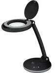 Goobay Stand Lupenleuchte 6W LED schwarz Glaslinse 6500K dimmbar EEK F [A-G] Goobay