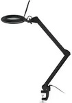 Goobay Klemm Lupenleuchte 10W LED schwarz Glaslinse 3500-6500K dimmbar EEK F [A-G]