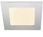 LED Panel eckig 20x20cm 11W 530lm warmwei&szlig; dimmbar Einbaupanel HEITRONIC 27640