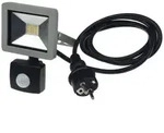 LED Fluter SlimLine 10W 750lm neutralwei&szlig; Bewegungsmelder grau EEK F [A-G] CHILITEC