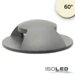 ISOLED Bodeneinbaustrahler rund 2SIDE 60mm schwarz 12-24V IP67 3W 60&deg;...