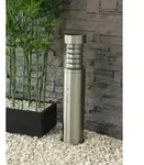 Edelstahl Sockelleuchte 45cm HEITRONIC Saturn2 int. Bewegungsmelder E27 230V...