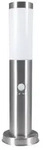 Edelstahl Sockelleuchte 45cm LARISA E27 230V IP44 mit Bewegungssensor HEITRONIC 36640
