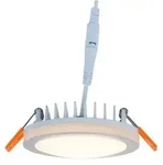 10W LED Einbaustrahler HEITRONIC 10cm warmwei&szlig; 830lm Downlight HEITRONIC 27779