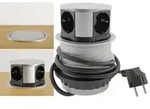 Chilitec Schreibtisch-Einbausteckdose 4x versenkbar CHILITEC 22604