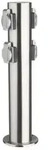 Energieverteiler 4-fach TOKIO 45cm hoch 230V AC aus Edelstahl IP44 HEITRONIC 35104