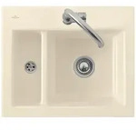 Villeroy & Boch fl&auml;chenb&uuml;ndige Sp&uuml;le Subway 60 XM flat, Stone White CeramicPlus,