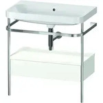 Duravit Waschtischunterschrank c-shaped Set mit Metallkonsole und Schubkasten