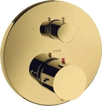 Hansgrohe 10720990, Hansgrohe AXOR Starck Thermostat Unterputz Mischer, Polished Gold