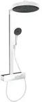 Hansgrohe Rainfinity Showerpipe 360 1jet mit ShowerTablet 350, Mattwei&szlig;
