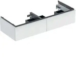 Geberit iCon Unterschrank f&uuml;r Doppelwaschtisch, wei&szlig; matt, 118,4 x 24,7 x 47,6 cm,