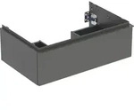 Geberit iCon Unterschrank f&uuml;r Waschtisch, 1 Schublade, lava lackiert matt, 74 x 24,7