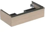 Geberit iCon Unterschrank f&uuml;r Waschtisch, Eiche/Melamin, lava Griff, 90 cm Breite,