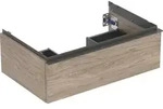 Geberit iCon Unterschrank f&uuml;r Waschtisch, Nussbaum hickory/Melamin Holzstruktur,