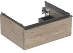 Geberit iCon Unterschrank f&uuml;r Waschtisch, Nussbaum hickory/Melamin Holzstruktur,