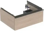 Geberit iCon Unterschrank f&uuml;r Waschtisch, 1 Schublade, Eiche/Melamin, lava Griff, 60