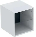 Geberit ONE Seitenelement, wei&szlig; matt, 45 x 47 x 49,2 cm, mit Glaseinlegeboden,