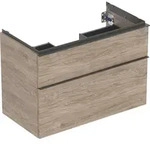 Geberit iCon Unterschrank f&uuml;r Waschtisch, Nussbaum hickory/Melamin Holzstruktur,