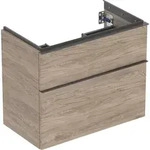 Geberit iCon Unterschrank f&uuml;r Waschtisch, verk&uuml;rzte Ausladung, Nussbaum hickory