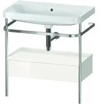Duravit Waschtischunterschrank c-shaped Set mit Metallkonsole und Schubkasten