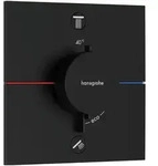 Hansgrohe ShowerSelect Comfort E Thermostat Unterputz f&uuml;r 2 Verbraucher, Mattschwarz