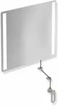 HEWI LED-Kippspiegel basic Serie 801, rechteckig, B:599mm, H:540mm, Felsgrau