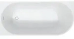 Duravit Badewanne &bdquo;DuraSenja&ldquo; vorwand oval 1700 &times; 800 mm, links in Wei&szlig;