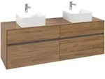 Villeroy & Boch Waschbeckenunterschrank Collaro C05200, Kansas Oak, 1.600 x 548...
