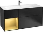 Villeroy & Boch Finion Waschbeckenunterschrank G06, 1196x591x498mm, Black Matt