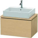 Duravit Waschtischunterschrank wandh&auml;ngend &bdquo;L-Cube&ldquo; 72 &times; 40 &times; 47,7 cm Eiche