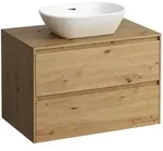 Waschtischunterbau+Waschtischplatte (Schubladenelement) LANI 493x785x527 mit