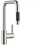 Dornbracht META SQUARE Einhebelmischer Pull-down mit Brausefunktion - Platin