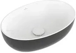 Villeroy & Boch Artis Aufsatzwaschbecken TitanCeram Oval 480x325mm Coal Black