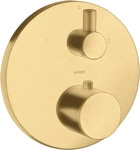Hansgrohe 38720250, Hansgrohe AXOR Uno Thermostat Unterputz Mischer, Brushed Gold