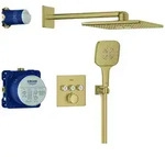 Grohe Unterputz-Armatur eckige Form &bdquo;Grohtherm&ldquo; SmartControl Ausladung 400...