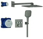 Grohe Unterputz-Armatur eckige Form &bdquo;Grohtherm&ldquo; SmartControl Ausladung 400...