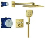 Grohe Unterputz-Armatur eckige Form &bdquo;Grohtherm&ldquo; SmartControl Ausladung 400 mm in