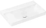 Hansgrohe Xelu Q Waschtisch, wei&szlig;, 800x480 mm, wandh&auml;ngend, mit Ablage links,...
